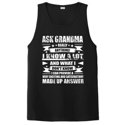 Grandma Gift Ask Her Anything Gift Funny Birthday Mothers Day Gift PosiCharge Competitor Tank