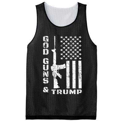 God Guns And Trump Cool Gift 2nd Amendment Flag Ar15 Gift Mesh Reversible Basketball Jersey Tank