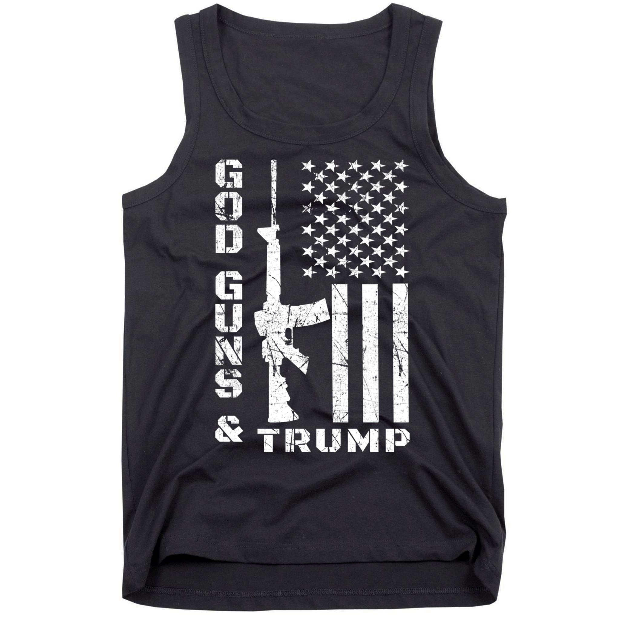 God Guns And Trump Cool Gift 2nd Amendment Flag Ar15 Gift Tank Top