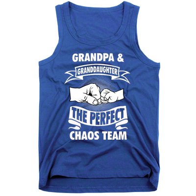 Grandpa Granddaughter A Perfect Chaos Team Gift Tank Top