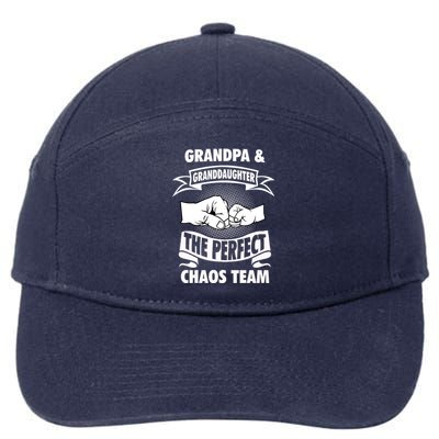 Grandpa Granddaughter A Perfect Chaos Team Gift 7-Panel Snapback Hat