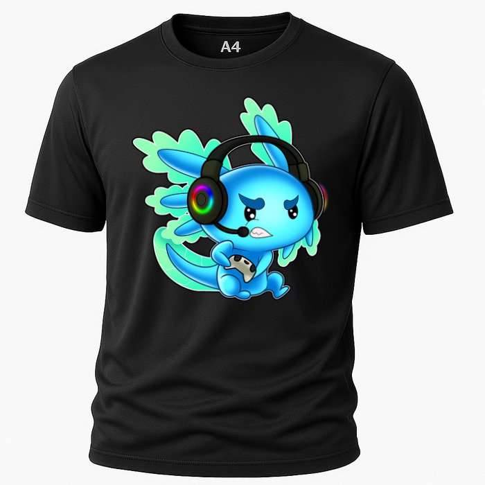 Gamesolotl Gaming Axolotl Clothing   Cooling Performance Crew T-Shirt