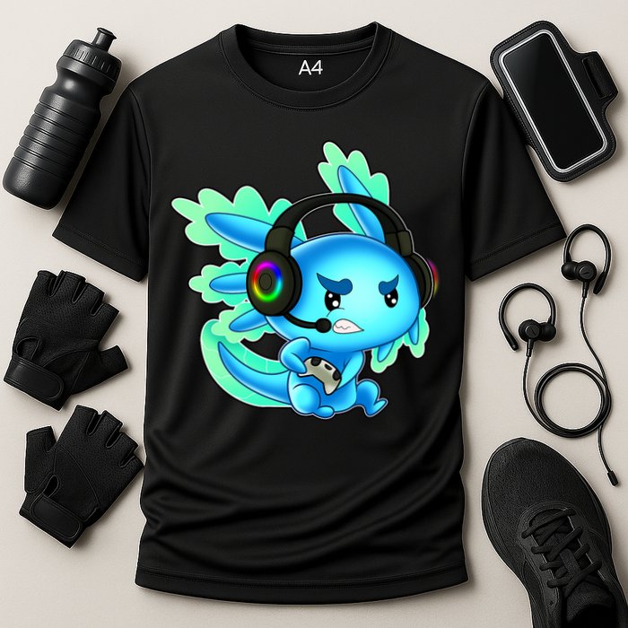 Gamesolotl Gaming Axolotl Clothing   Cooling Performance Crew T-Shirt