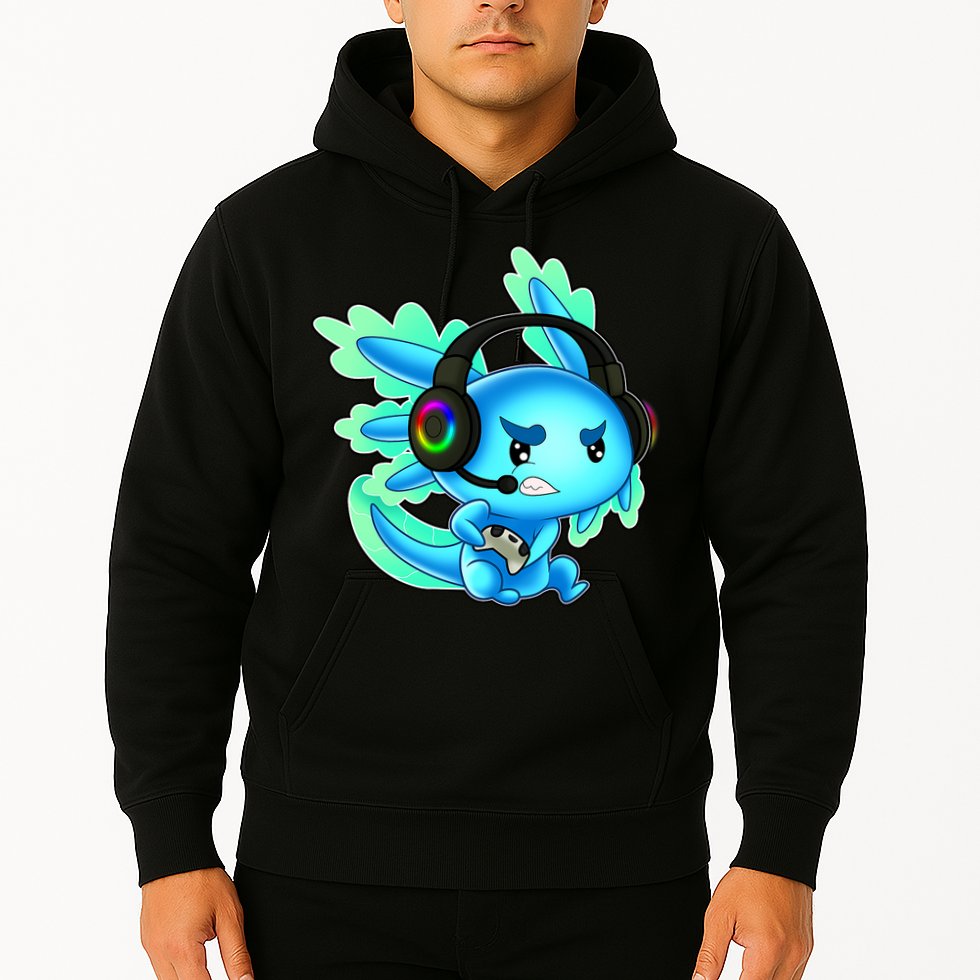 Gamesolotl Gaming Axolotl Clothing   Hoodie
