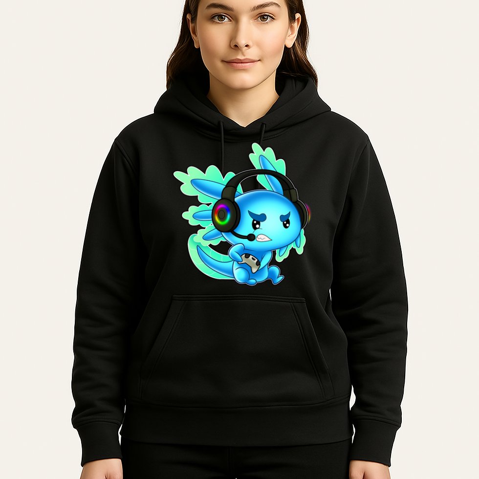 Gamesolotl Gaming Axolotl Clothing   Hoodie