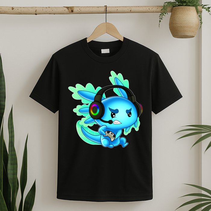 Gamesolotl Gaming Axolotl Clothing   T-Shirt