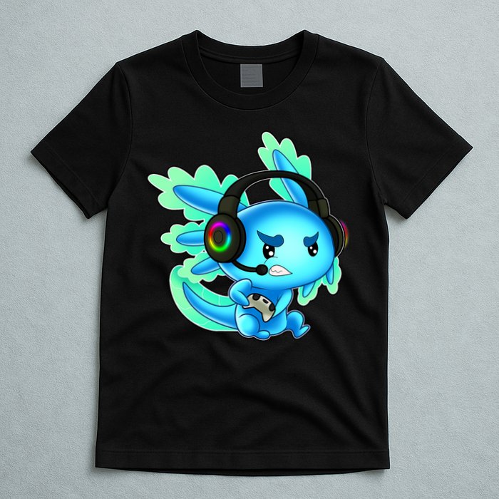 Gamesolotl Gaming Axolotl Clothing   T-Shirt