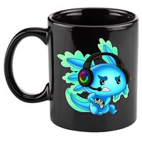 Gamesolotl Gaming Axolotl Clothing   11oz C Handle Ceramic Mug