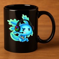 Gamesolotl Gaming Axolotl Clothing   11oz C Handle Ceramic Mug