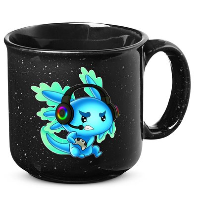 Gamesolotl Gaming Axolotl Clothing   15oz Campfire Ceramic Mug