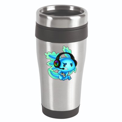 Gamesolotl Gaming Axolotl Clothing   16oz Travel Tumbler