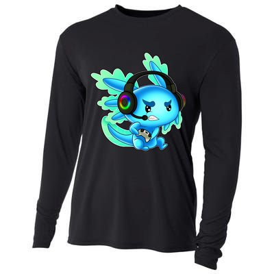 Gamesolotl Gaming Axolotl Clothing   Cooling Performance Long Sleeve Crew