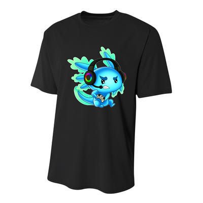 Gamesolotl Gaming Axolotl Clothing   Youth Performance Sprint T-Shirt
