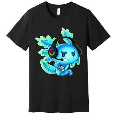 Gamesolotl Gaming Axolotl Clothing   Premium T-Shirt