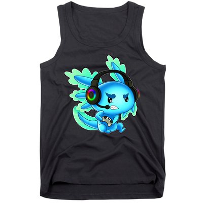Gamesolotl Gaming Axolotl Clothing   Tank Top