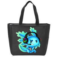 Gamesolotl Gaming Axolotl Clothing   Zip Tote Bag