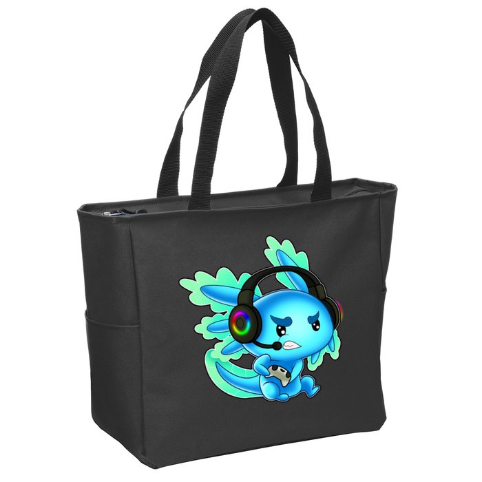 Gamesolotl Gaming Axolotl Clothing   Zip Tote Bag
