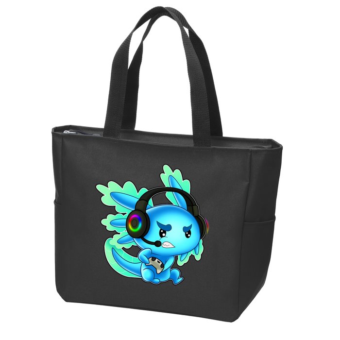 Gamesolotl Gaming Axolotl Clothing   Zip Tote Bag