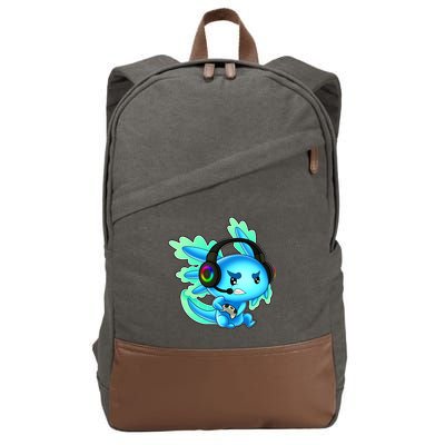 Gamesolotl Gaming Axolotl Clothing   Cotton Canvas Backpack