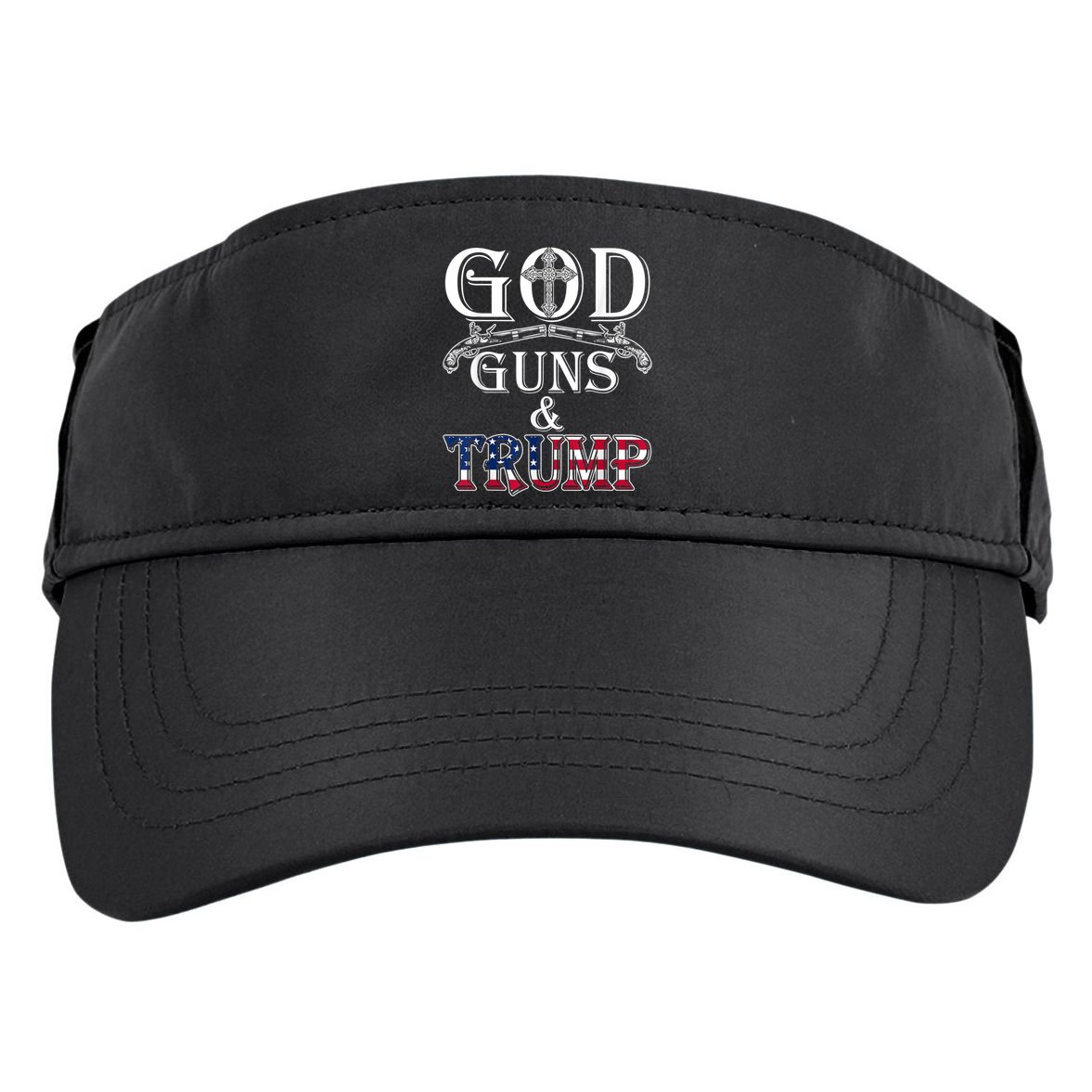 God Guns And Trump 2nd Amendment Adult Drive Performance Visor