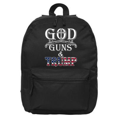 God Guns And Trump 2nd Amendment 16 in Basic Backpack