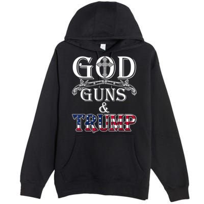 God Guns And Trump 2nd Amendment Premium Pullover Hoodie