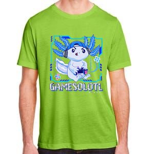 Gamesolotl Gamer Axolotl Video Games Anime Lizard Adult ChromaSoft Performance T-Shirt