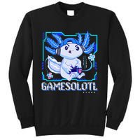 Gamesolotl Gamer Axolotl Video Games Anime Lizard Sweatshirt