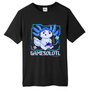 Gamesolotl Gamer Axolotl Video Games Anime Lizard Tall Fusion ChromaSoft Performance T-Shirt