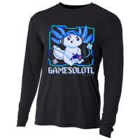 Gamesolotl Gamer Axolotl Video Games Anime Lizard Cooling Performance Long Sleeve Crew