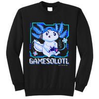 Gamesolotl Gamer Axolotl Video Games Anime Lizard Tall Sweatshirt