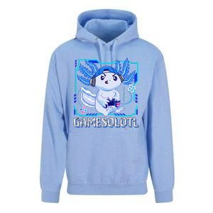 Gamesolotl Gamer Axolotl Video Games Anime Lizard Unisex Surf Hoodie