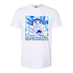 Gamesolotl Gamer Axolotl Video Games Anime Lizard Softstyle CVC T-Shirt