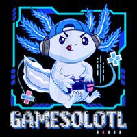 Gamesolotl Gamer Axolotl Boys Video Games Anime Lizard Polo