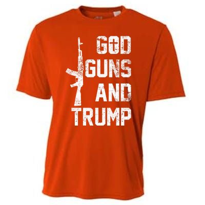 God Guns And Trump Gift For Donald Trump Supporters On PresidentS Day Cooling Performance Crew T-Shirt