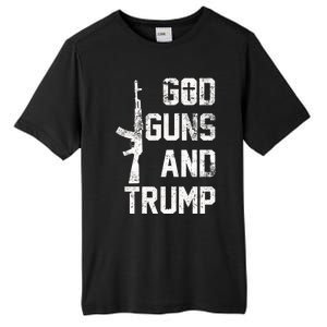 God Guns And Trump Gift For Donald Trump Supporters On PresidentS Day Tall Fusion ChromaSoft Performance T-Shirt