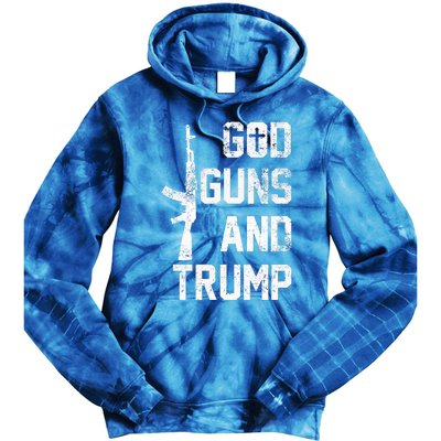 God Guns And Trump Gift For Donald Trump Supporters On PresidentS Day Tie Dye Hoodie