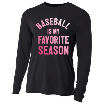 Great Gift Baseball Is My Favorite Season Cooling Performance Long Sleeve Crew