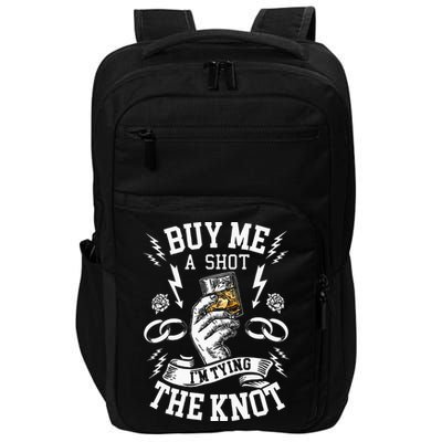 Groom Groomsmen Bachelor Party Funny Shot Drinking Impact Tech Backpack
