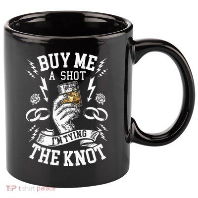 Groom Groomsmen Bachelor Party Funny Shot Drinking 11oz C Handle Ceramic Mug