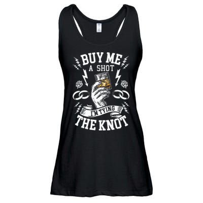 Groom Groomsmen Bachelor Party Funny Shot Drinking Ladies Essential Flowy Tank