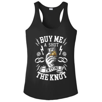 Groom Groomsmen Bachelor Party Funny Shot Drinking Ladies PosiCharge Competitor Racerback Tank