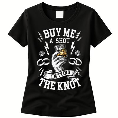Groom Groomsmen Bachelor Party Funny Shot Drinking Womens T-Shirt