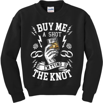 Groom Groomsmen Bachelor Party Funny Shot Drinking Kids Sweatshirt