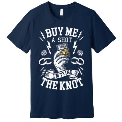Groom Groomsmen Bachelor Party Funny Shot Drinking Premium T-Shirt