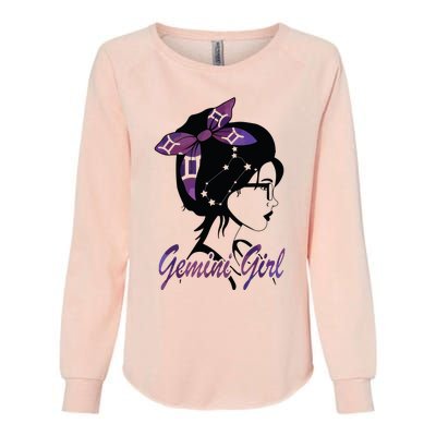 Gemini Girl Birthday Gemini Woman Zodiac Sign Womens California Wash Sweatshirt