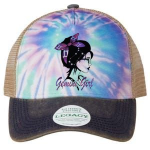 Gemini Girl Birthday Gemini Woman Zodiac Sign Legacy Tie Dye Trucker Hat