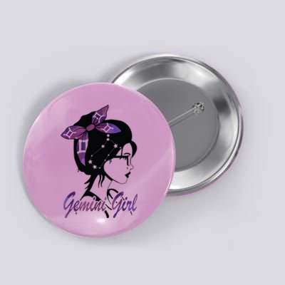 Gemini Girl Birthday Gemini Woman Zodiac Sign Button