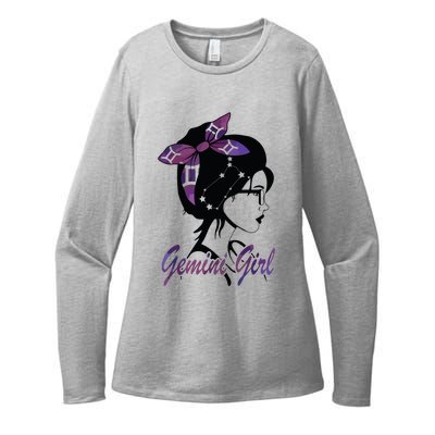 Gemini Girl Birthday Gemini Woman Zodiac Sign Womens CVC Long Sleeve Shirt