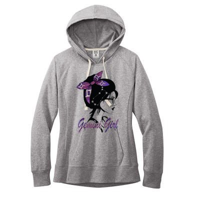 Gemini Girl Birthday Gemini Woman Zodiac Sign Women's Fleece Hoodie